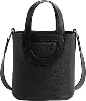 Genuine Leather Shoulder Bags for Women Stylish Handbags Small Bucket Crossbody Tote Purses Casual Ladies Satchels