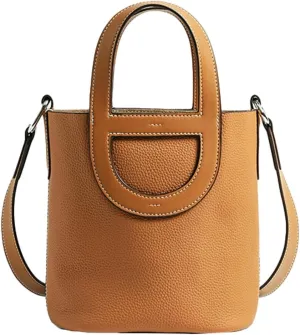 Genuine Leather Shoulder Bags for Women Stylish Handbags Small Bucket Crossbody Tote Purses Casual Ladies Satchels