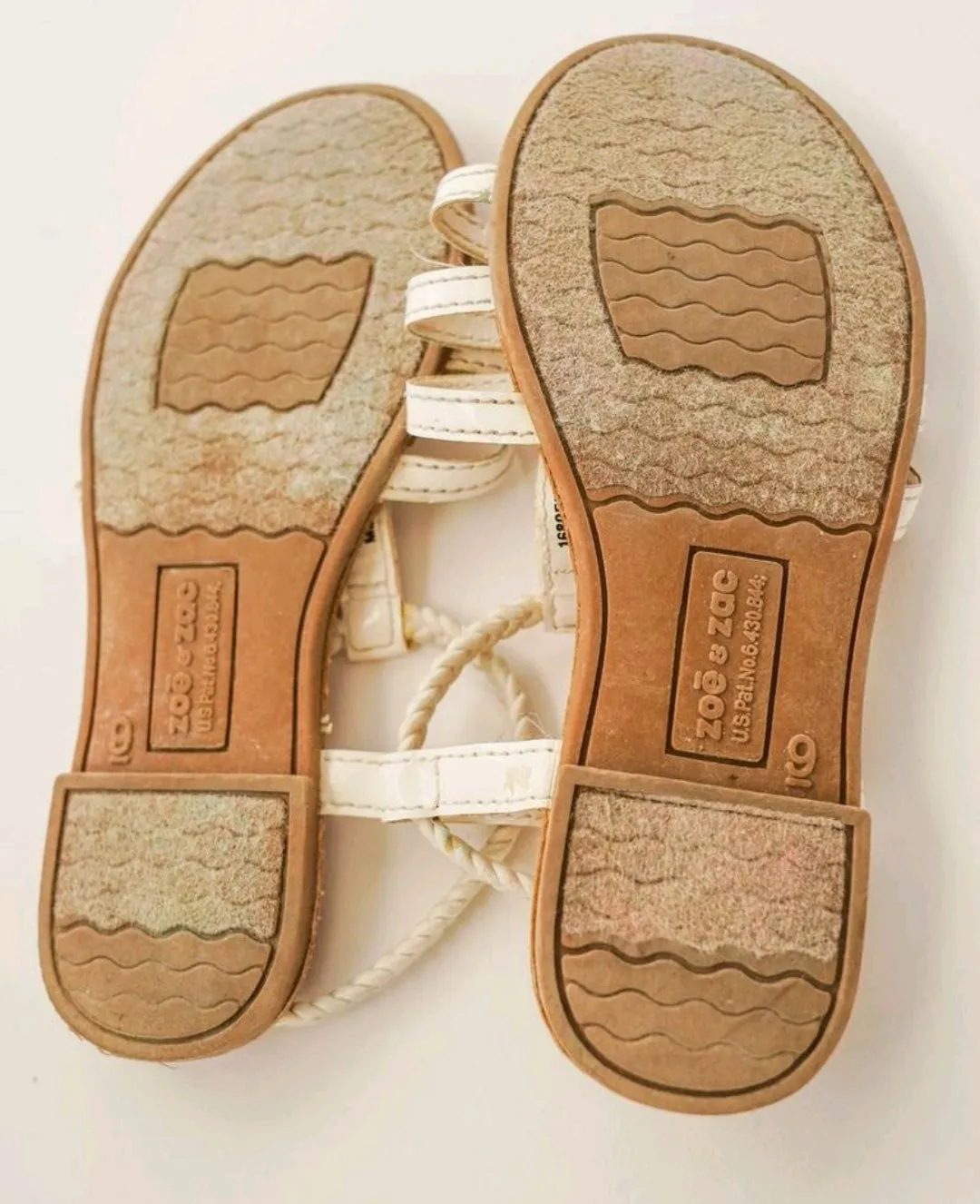 GIRL SIZE 9 TODDLER - ZOE & ZAC Strappy Sandals VGUC B39
