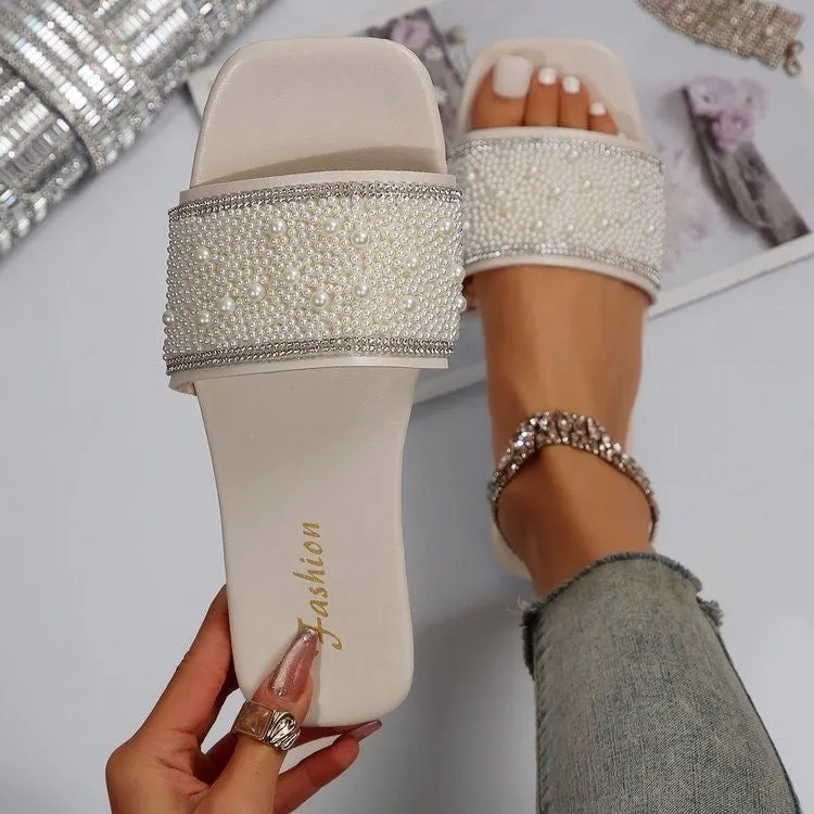 Glitter Glam Slide Sandals
