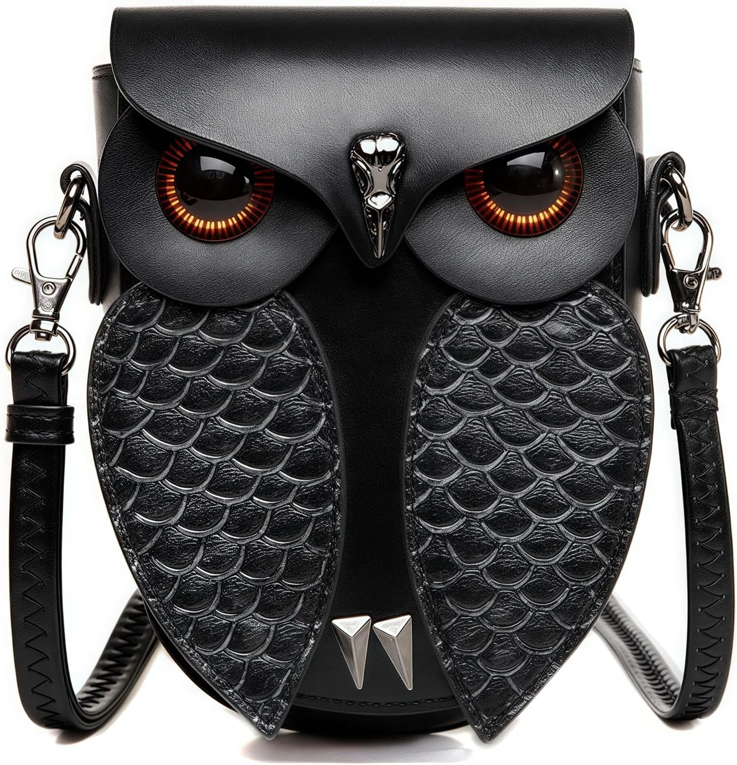 Gothic Novelty Shoulder Bag Crossbody Bag owl Design Satchels Studded Detail Holiday Party Gift