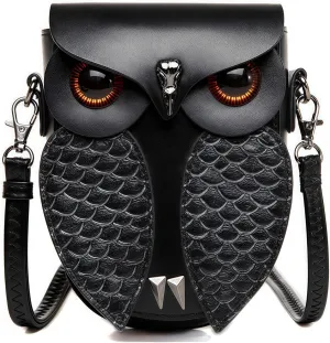 Gothic Novelty Shoulder Bag Crossbody Bag owl Design Satchels Studded Detail Holiday Party Gift
