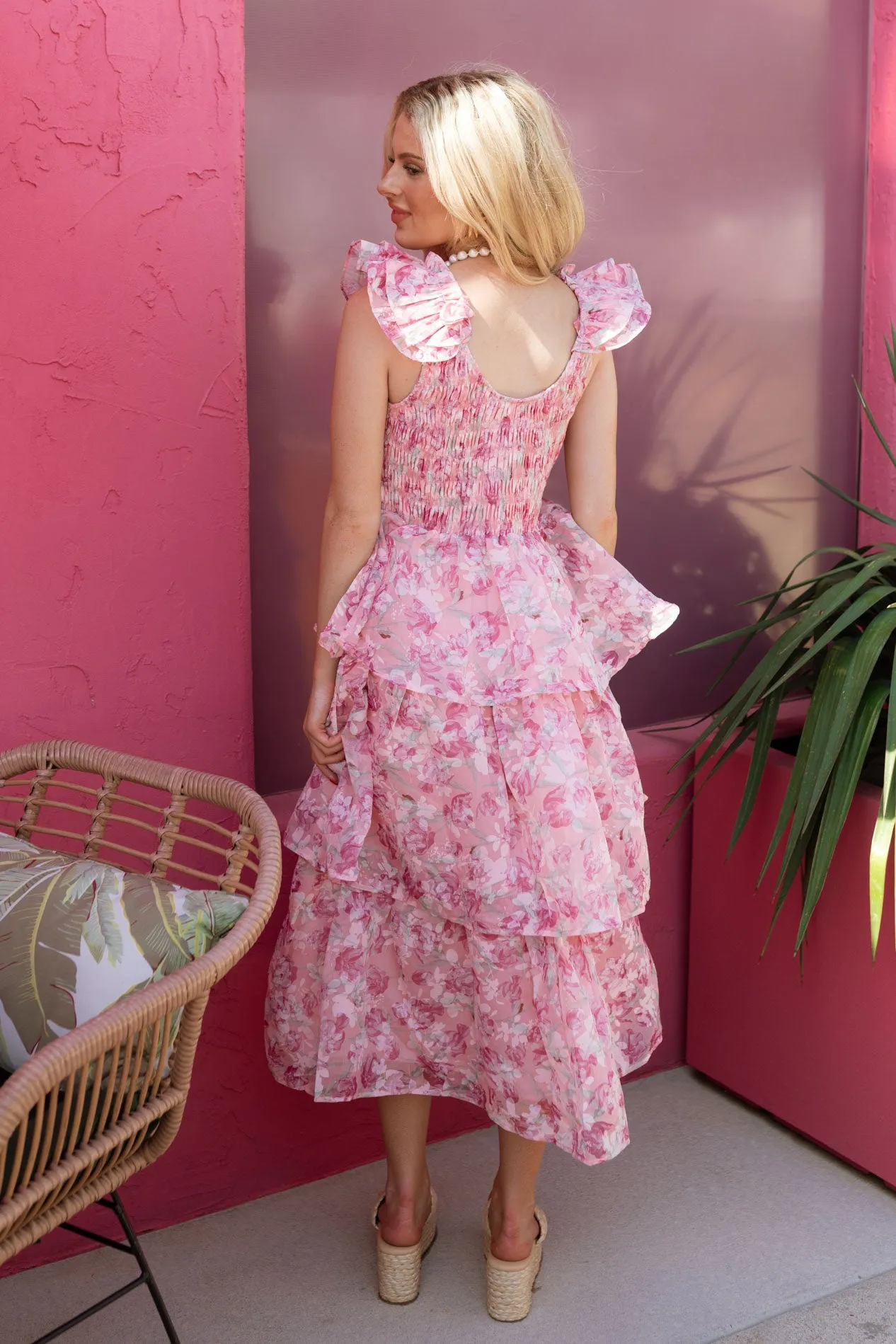 Grace Floral Midi Dress
