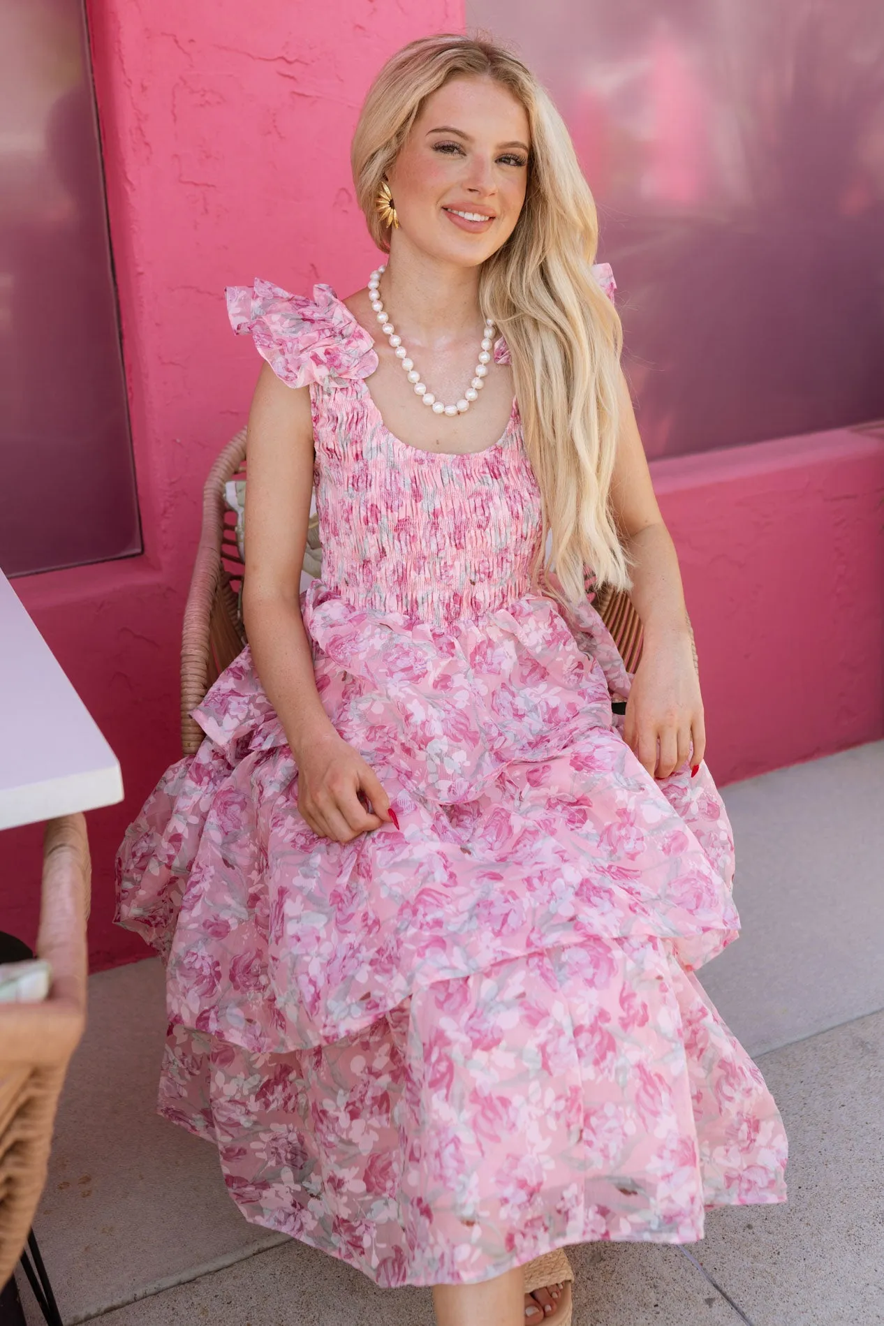 Grace Floral Midi Dress