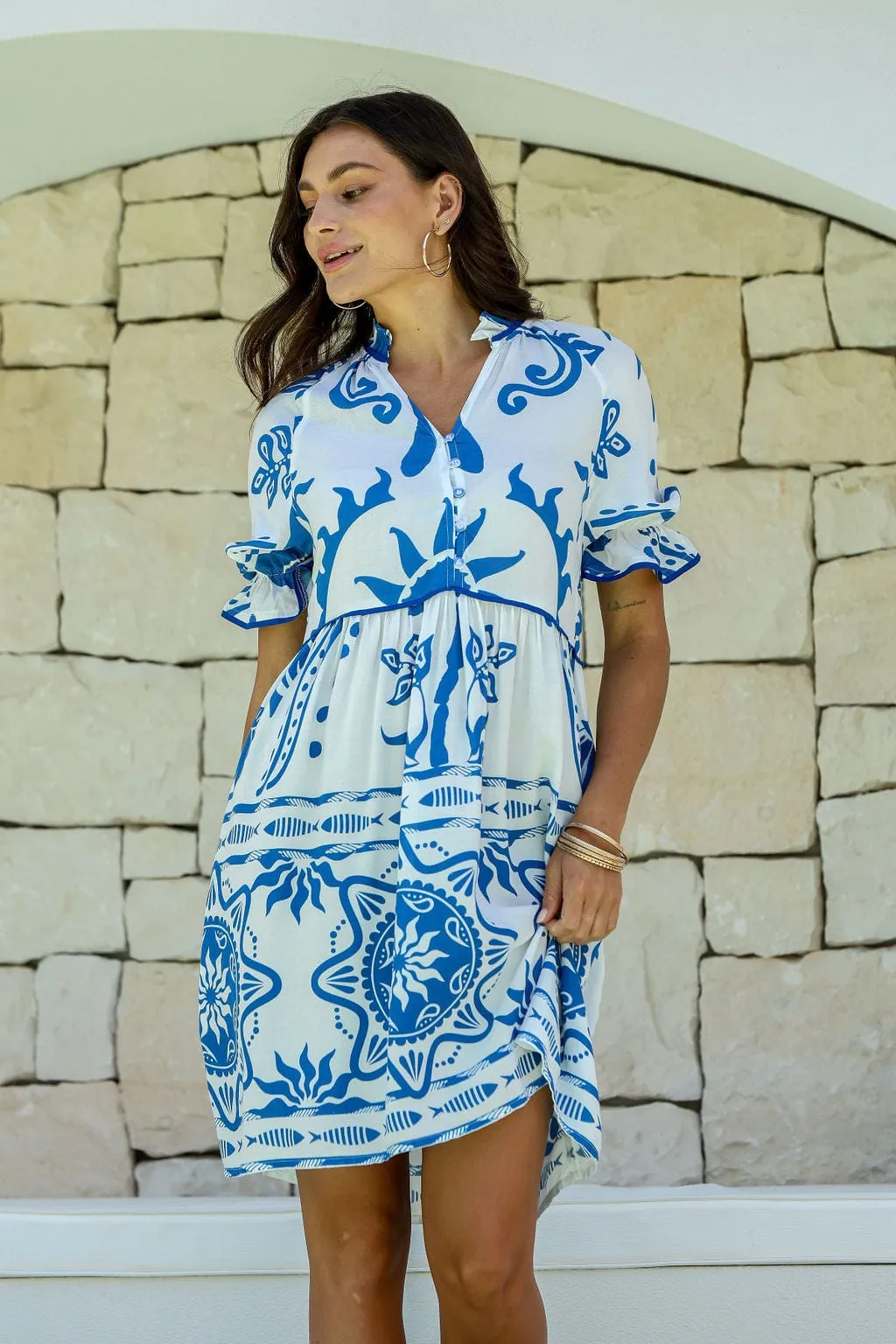 Hamilton Mini Dress - Blue