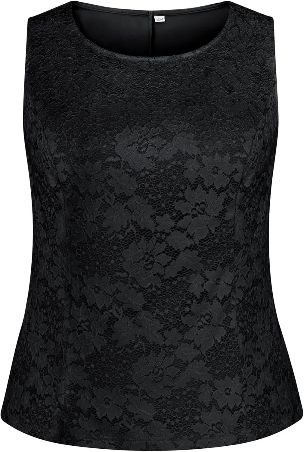 Hanna Nikole Women Plus Size Outfits Lace Tank Tops Sequin Cardigan 2 Pcs Sets for Wedding Guest