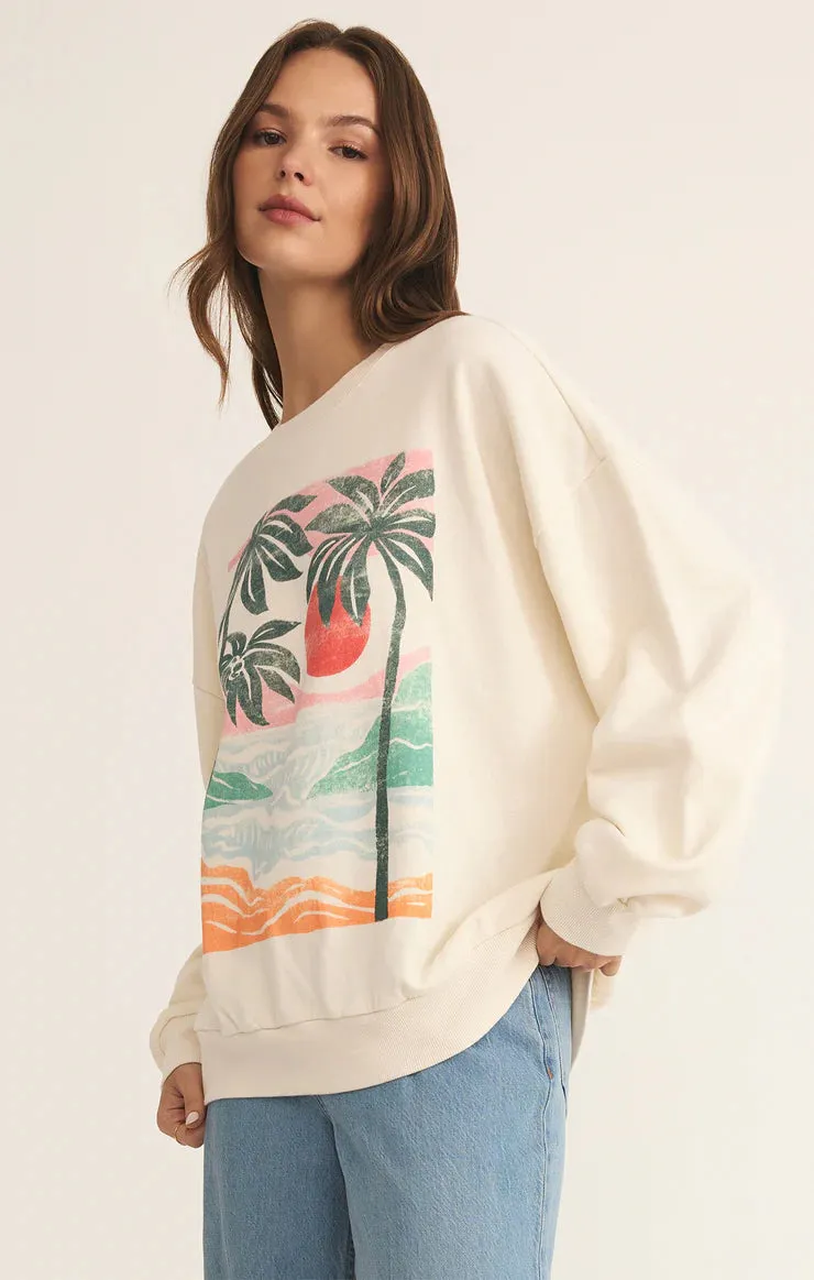 High Tide Sunday Sweatshirt in Sea Salt
