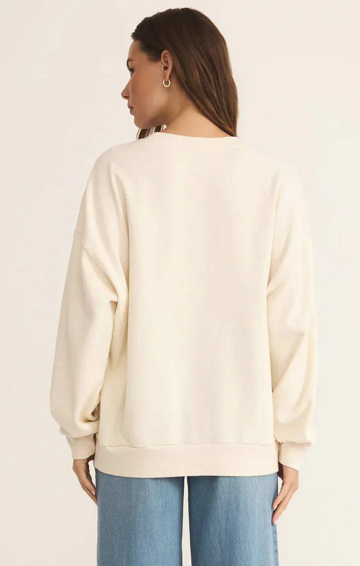 High Tide Sunday Sweatshirt in Sea Salt
