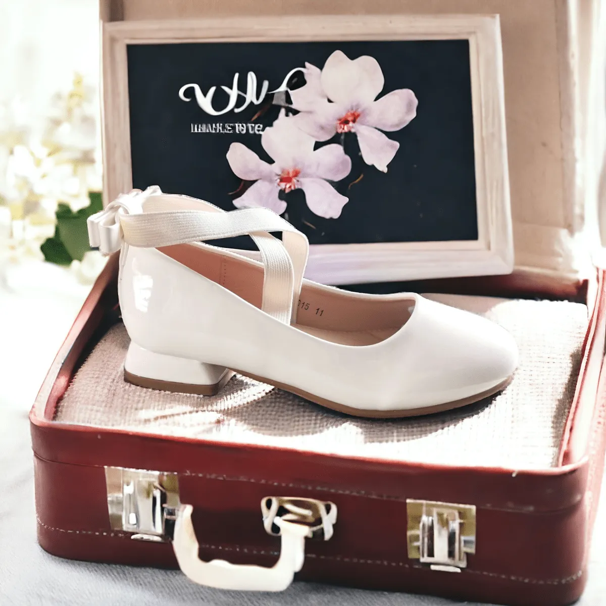 Holy communion bow shoes