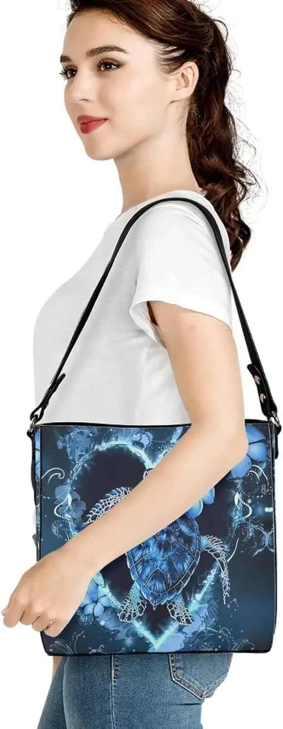 HUGS IDEA Handbags for Women PU Leather Bucket Purses Shoulder Bags Crossbody Purse