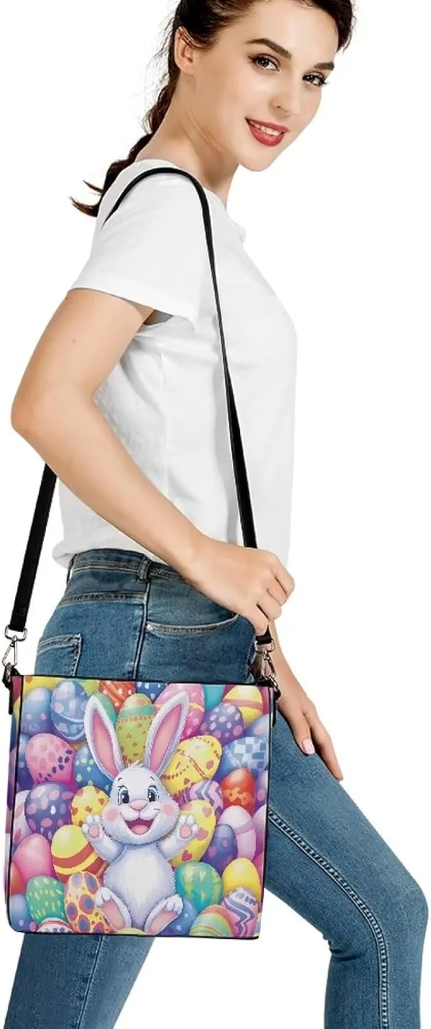 HUGS IDEA Handbags for Women PU Leather Bucket Purses Shoulder Bags Crossbody Purse