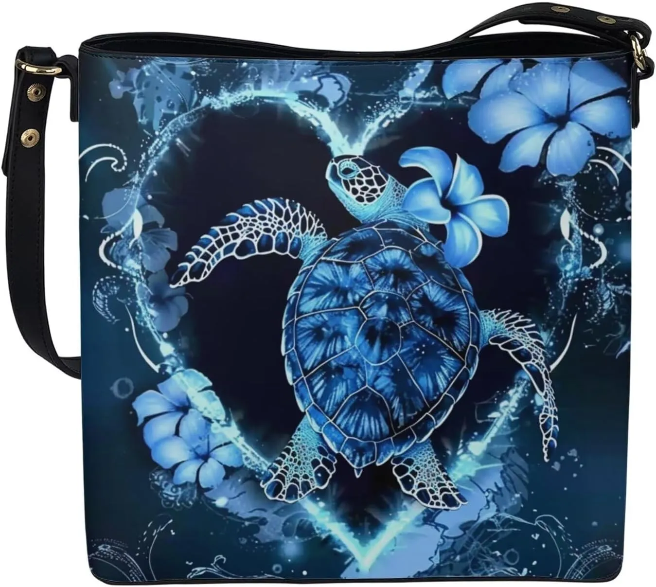 HUGS IDEA Handbags for Women PU Leather Bucket Purses Shoulder Bags Crossbody Purse