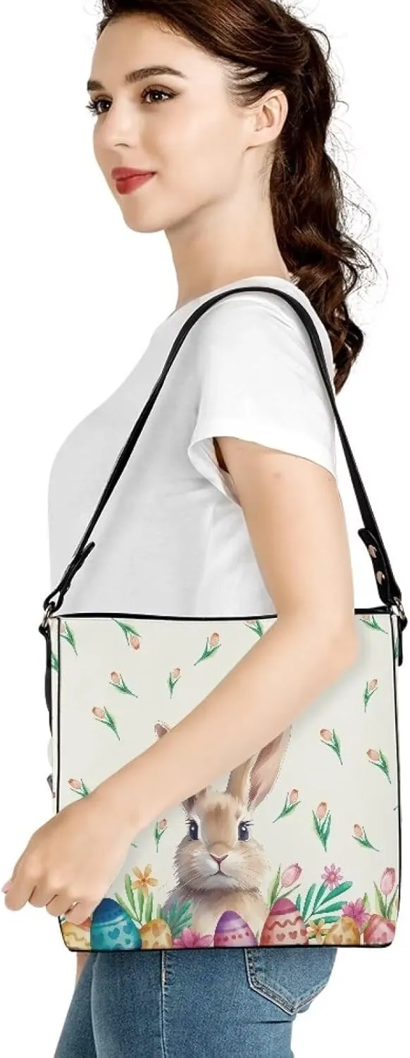 HUGS IDEA Handbags for Women PU Leather Bucket Purses Shoulder Bags Crossbody Purse