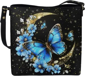 HUGS IDEA Handbags for Women PU Leather Bucket Purses Shoulder Bags Crossbody Purse