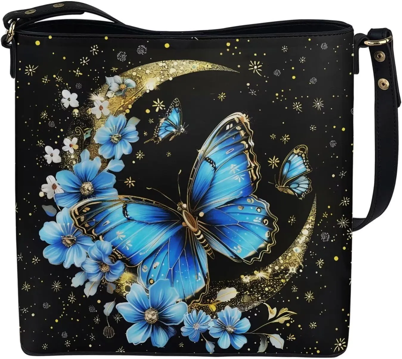 HUGS IDEA Handbags for Women PU Leather Bucket Purses Shoulder Bags Crossbody Purse