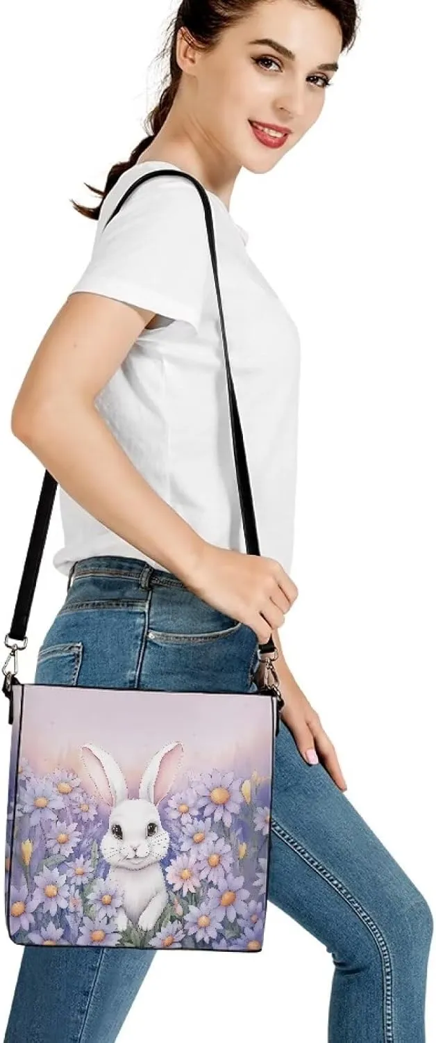 HUGS IDEA Handbags for Women PU Leather Bucket Purses Shoulder Bags Crossbody Purse