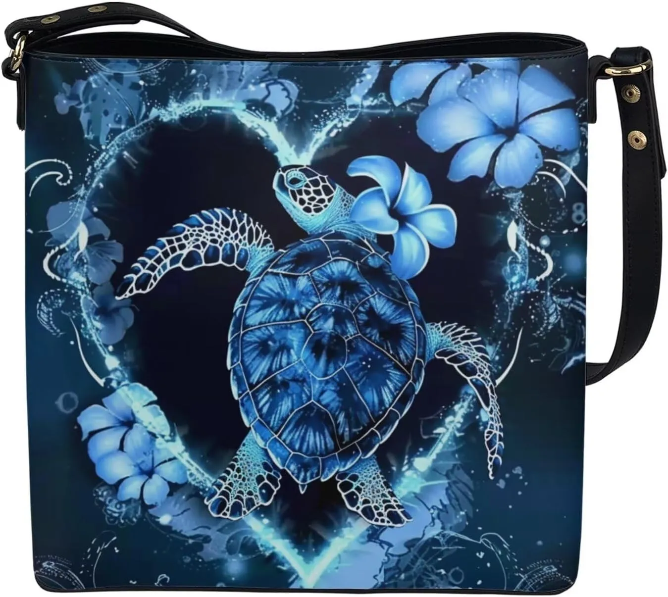 HUGS IDEA Handbags for Women PU Leather Bucket Purses Shoulder Bags Crossbody Purse
