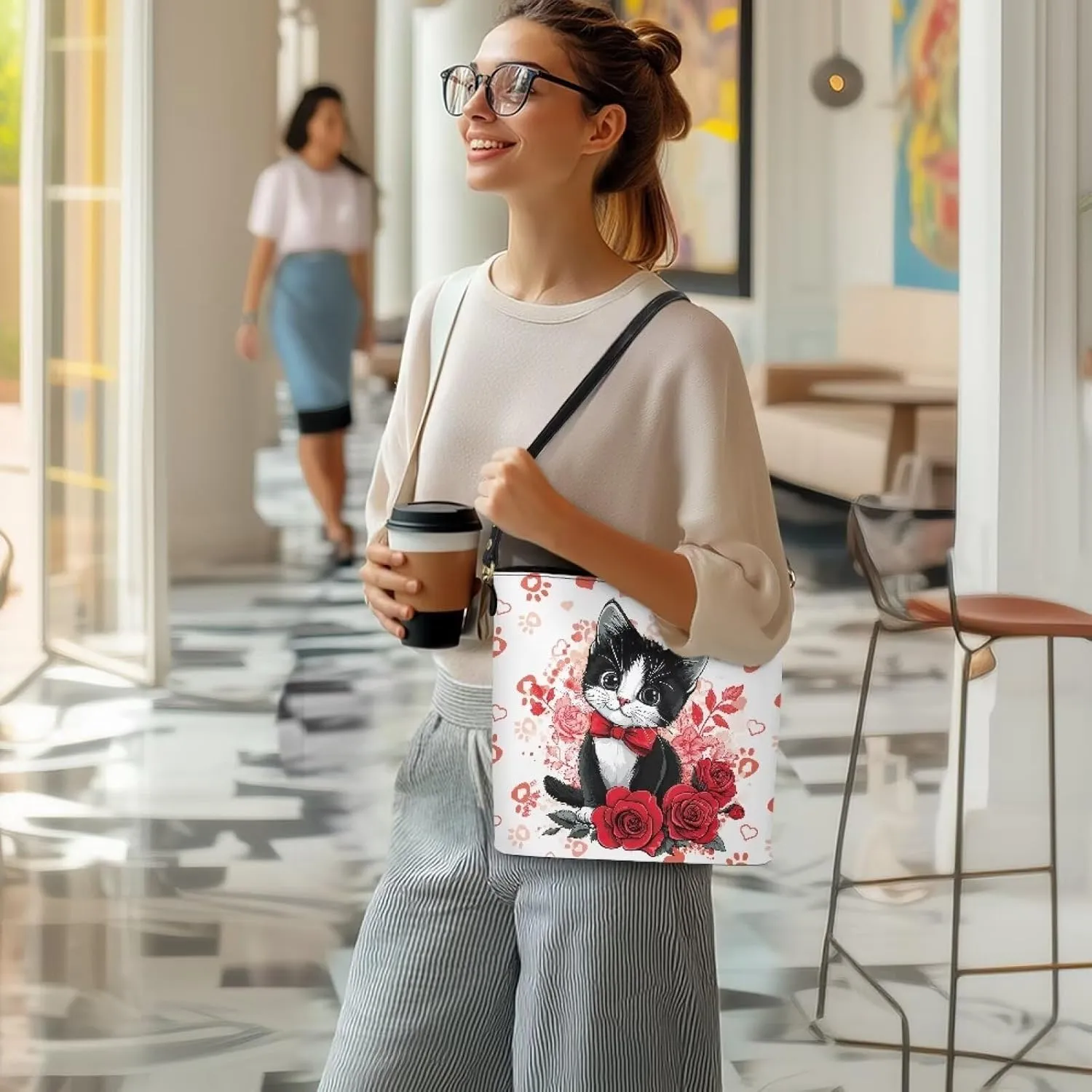 HUGS IDEA Hoho Bag for Women Crossbody Purse Leather Handbags Laides Shoulder Bags