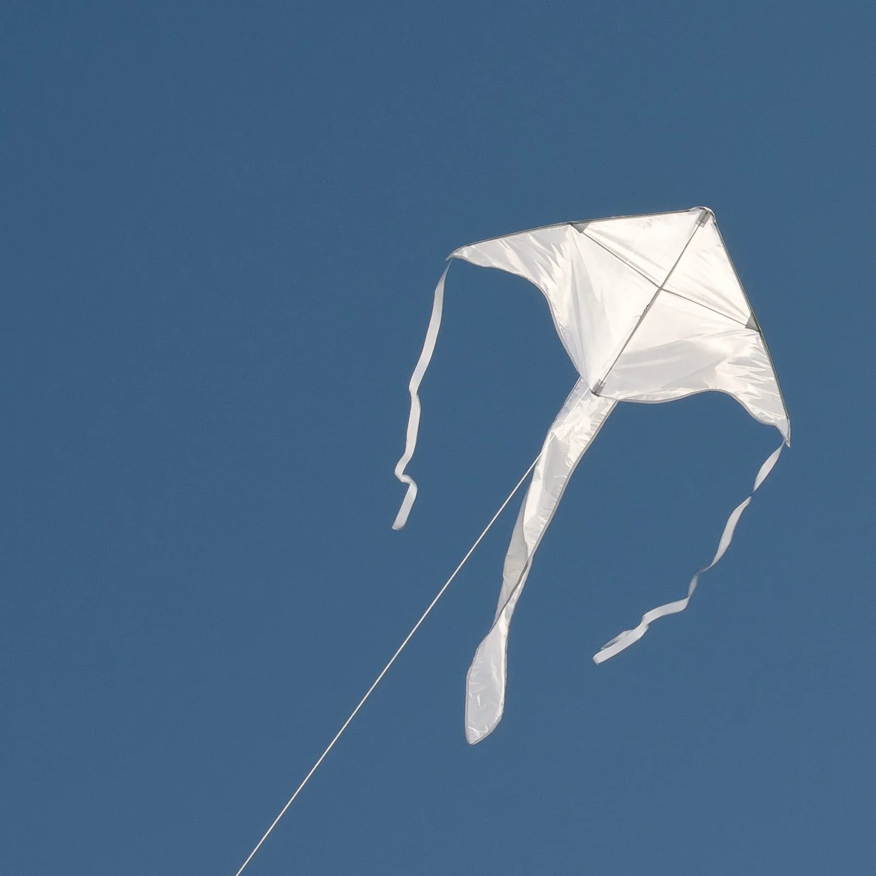 In the Breeze Solid Color Fly-Hi Kites - White