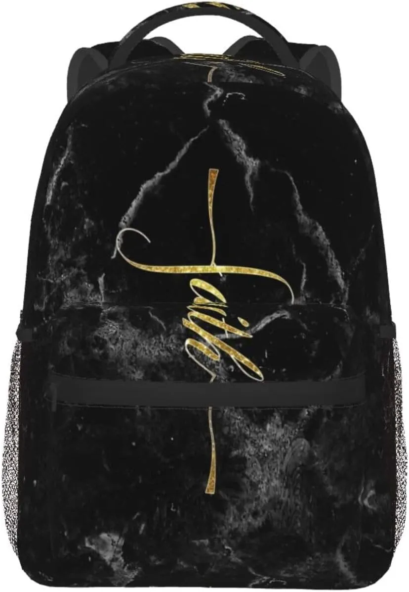Jesus Backpack,Faith Bookbags Laptop Bag Shoulder Bags Travel Hiking Camping Daypack for Men Women