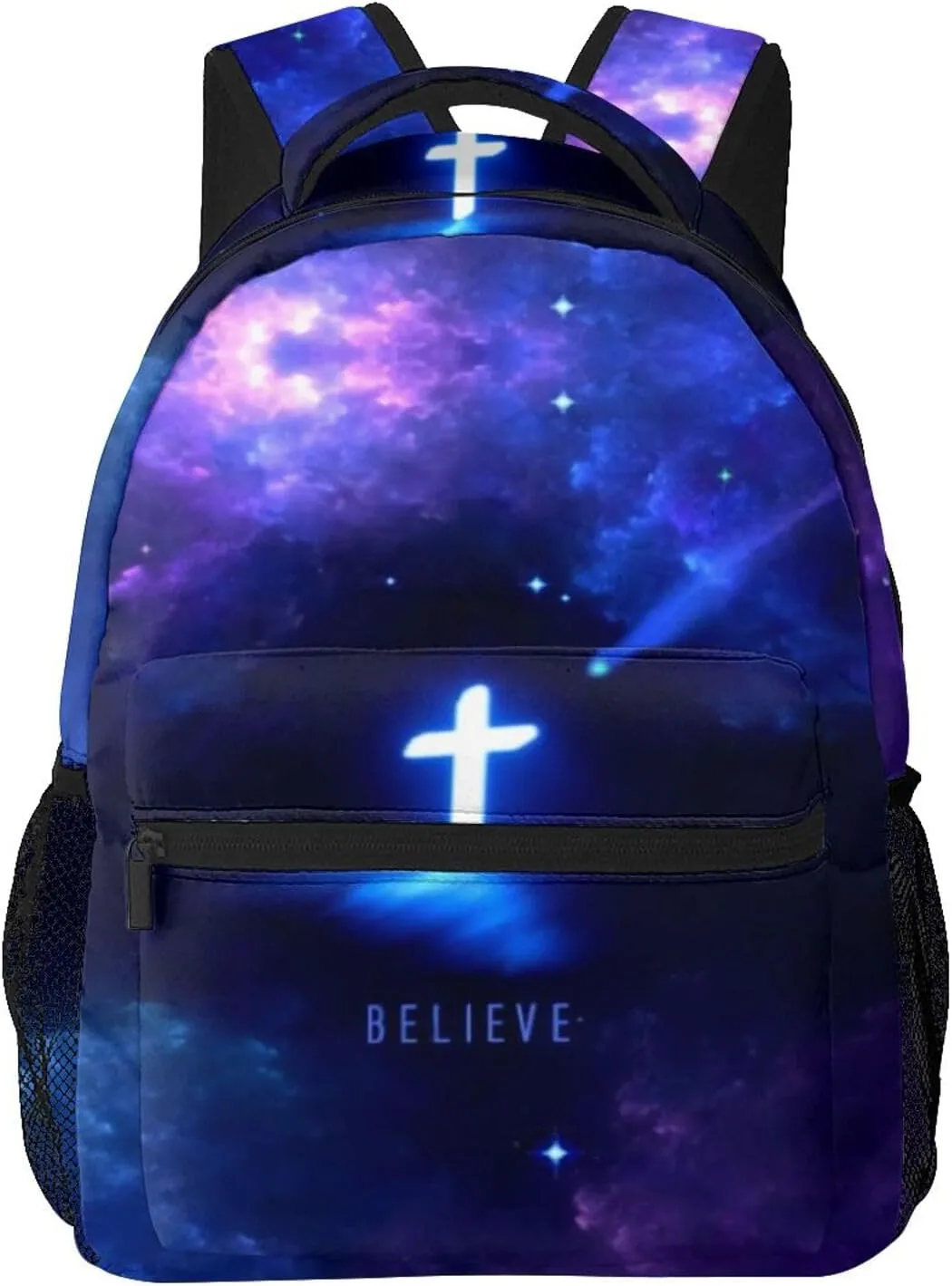 Jesus Backpack,Faith Bookbags Laptop Bag Shoulder Bags Travel Hiking Camping Daypack for Men Women