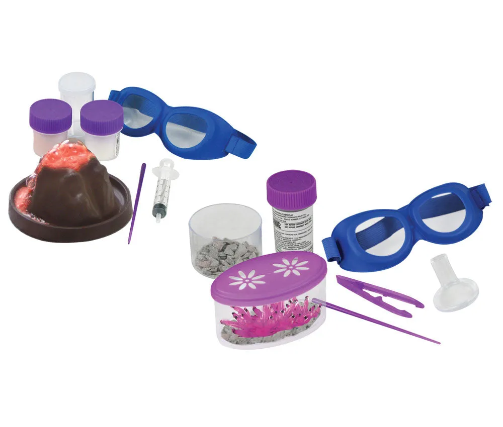 Jr. Science Explorer - Volcanic Eruption Kit & Crystal Growing Kit - SET of 2
