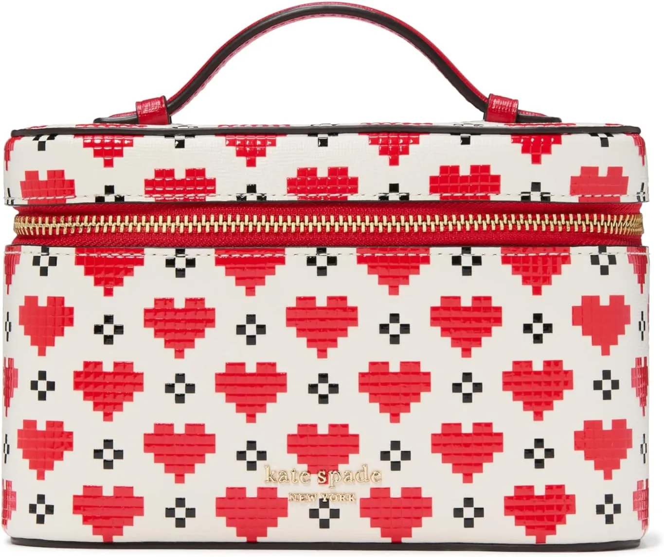 kate spade new york Devin Pixel Hearts Embossed Saffiano Leather Case