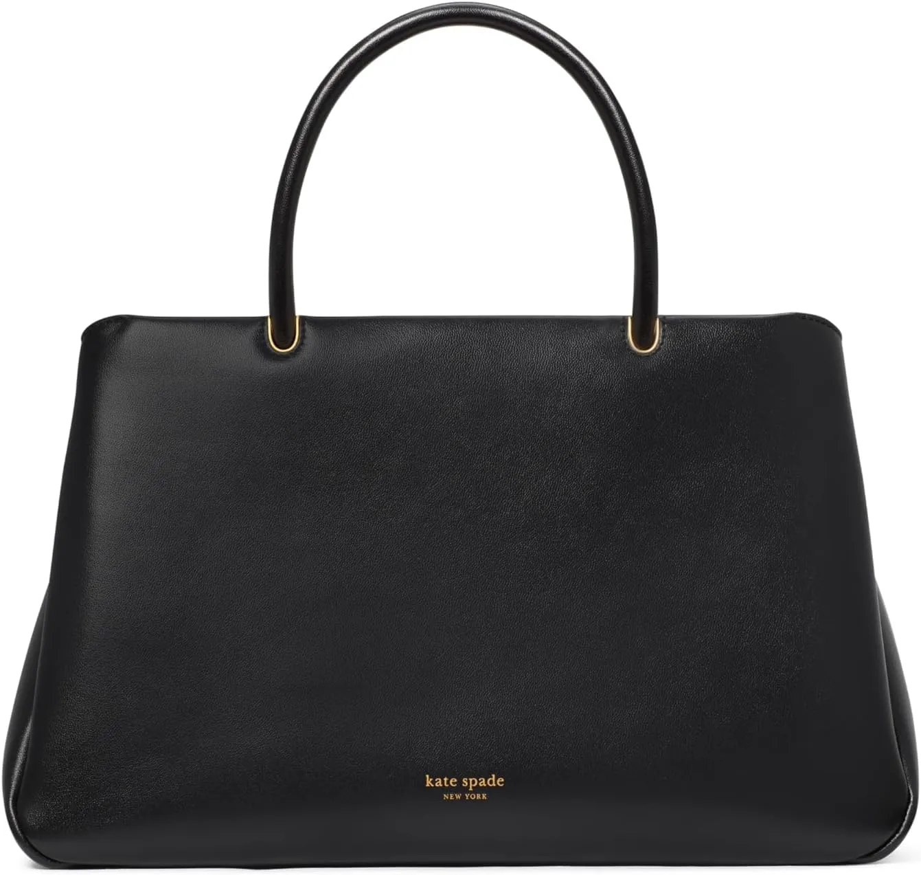 kate spade new york Grace FINE Grain Leather Large Satchel, Black