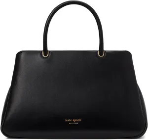 kate spade new york Grace FINE Grain Leather Medium Satchel, Black