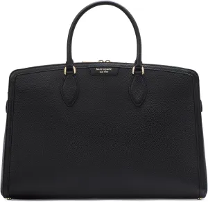 kate spade new york Hudson Pebbled Leather Commuter Laptop Bag, Black