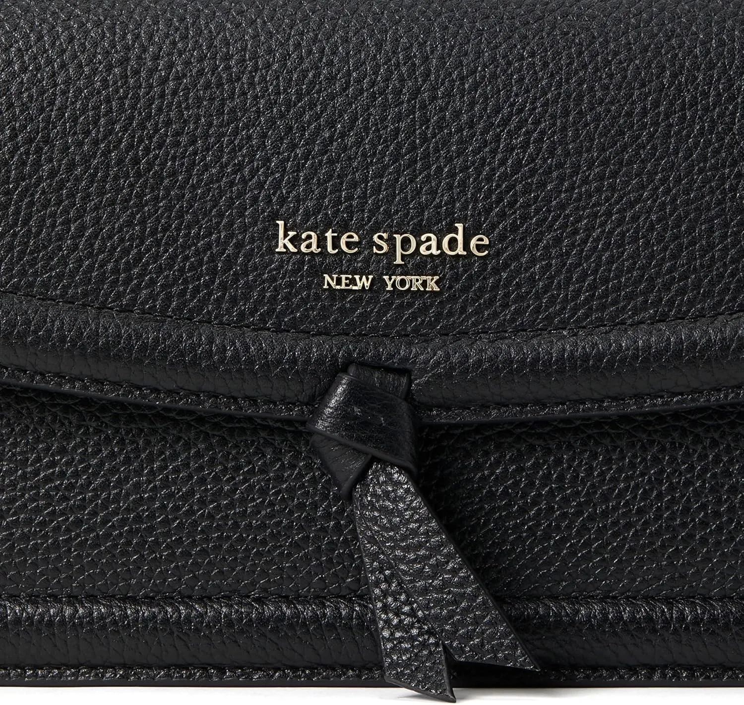 kate spade new york Knott Pebbled Leather Flap Crossbody