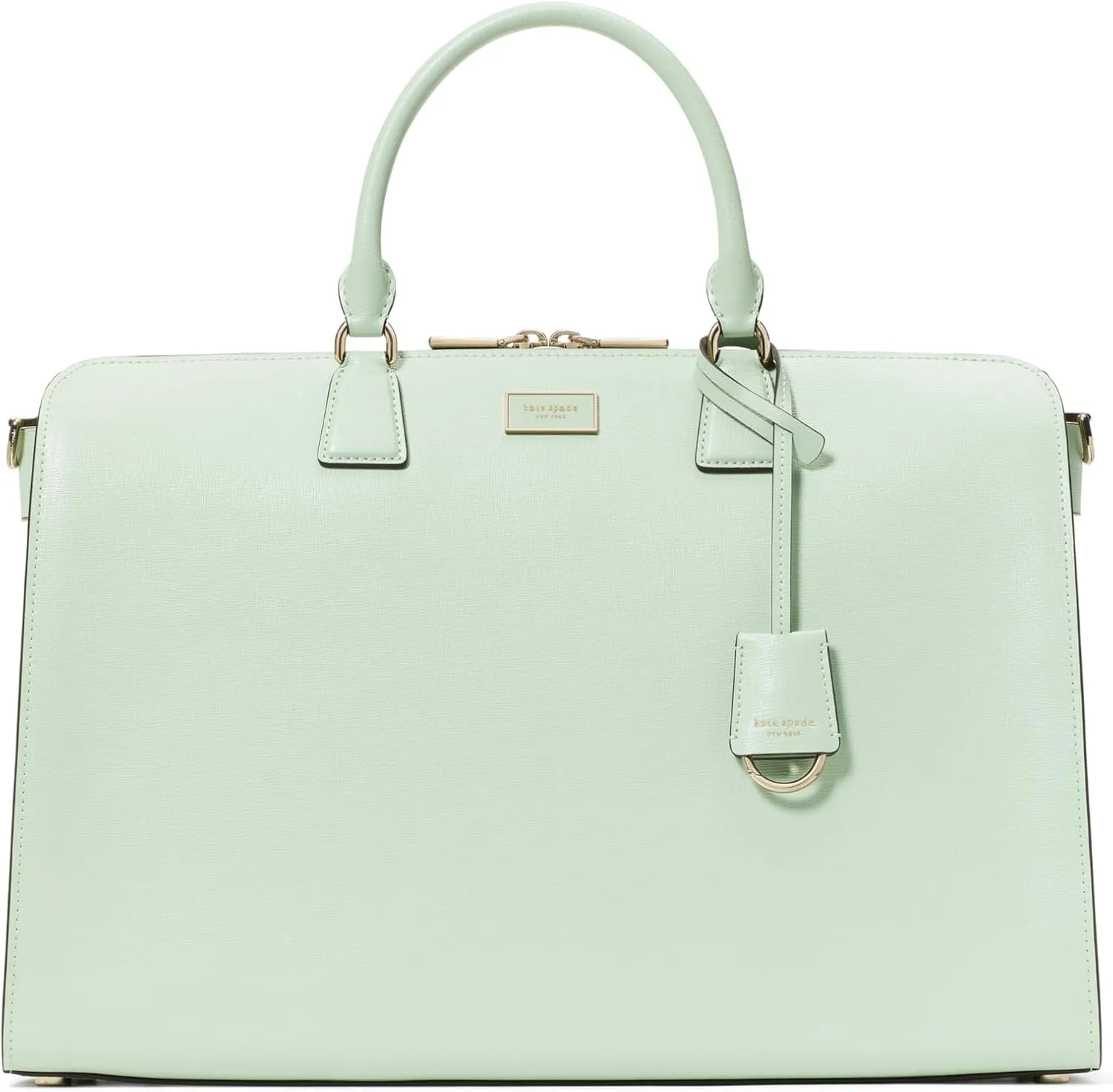 kate spade new york Serena Saffiano Leather Laptop Bag, Pistachio Ice