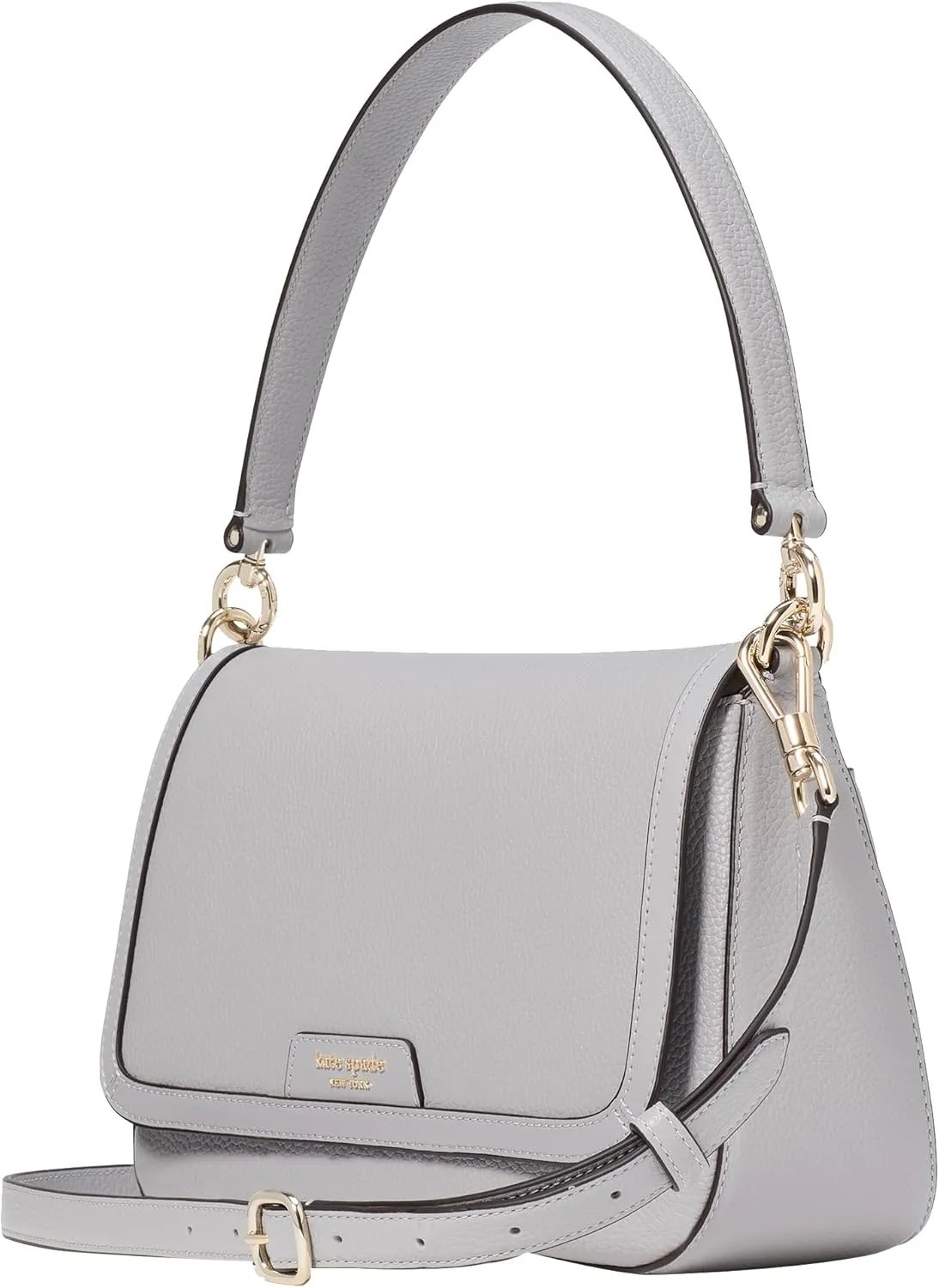 kate spade new york Women's Hudson Pebbled Leather Flap Shoulder Bag