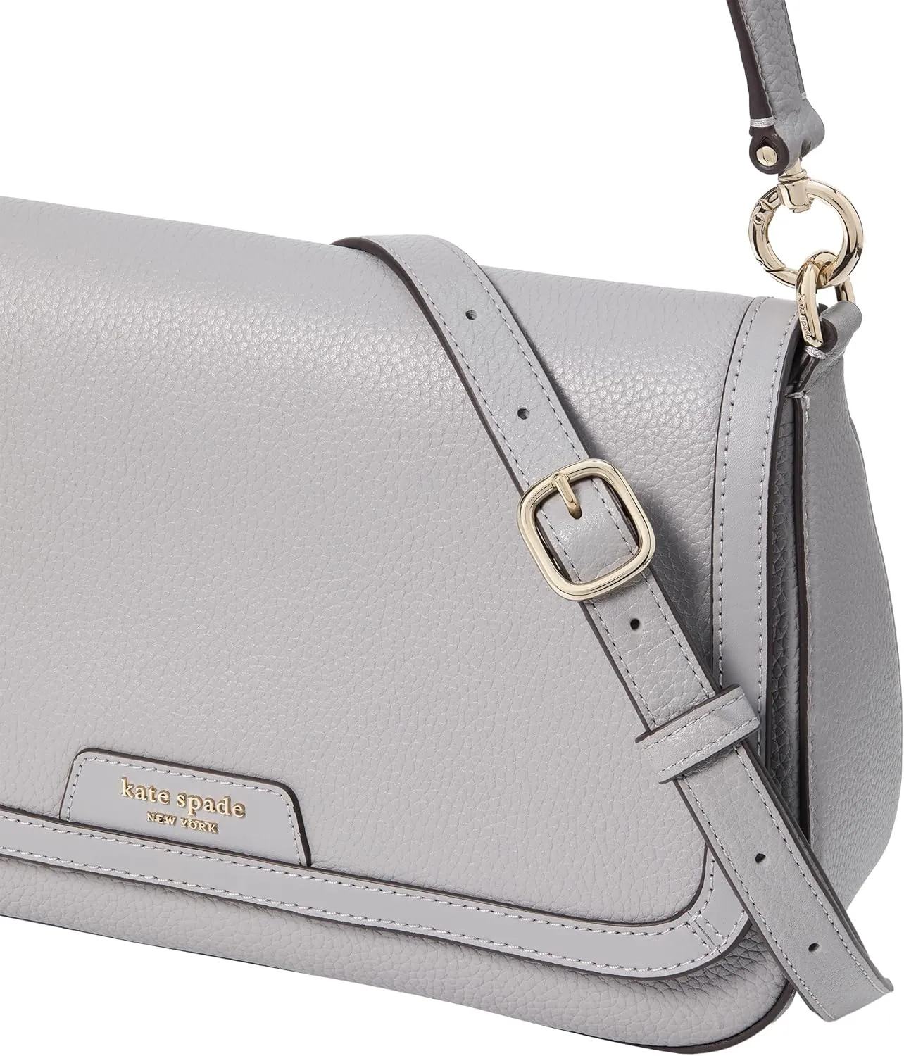 kate spade new york Women's Hudson Pebbled Leather Flap Shoulder Bag