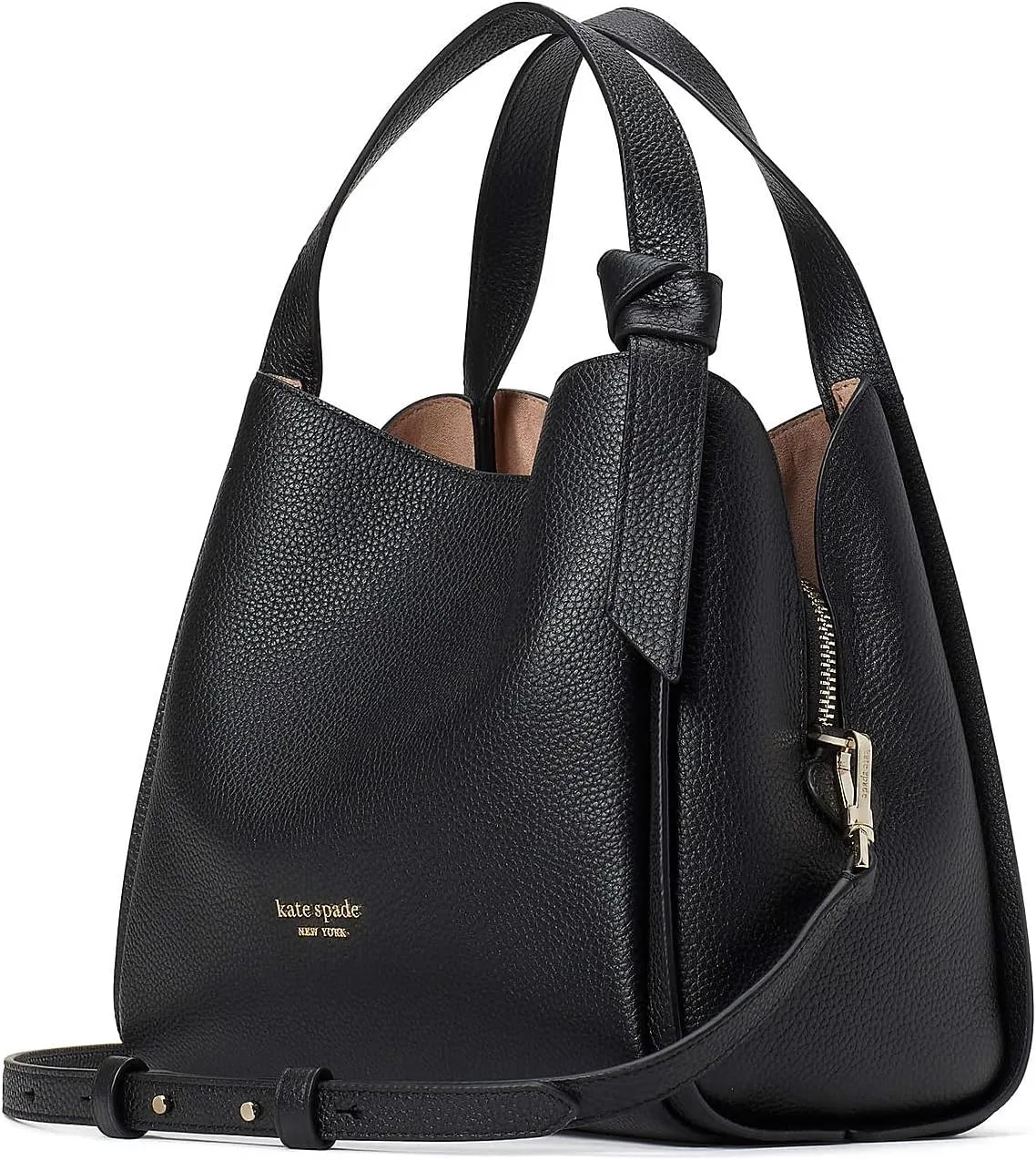 kate spade new york Women's Knott Pebbled Leather Medium Crossbody Tote