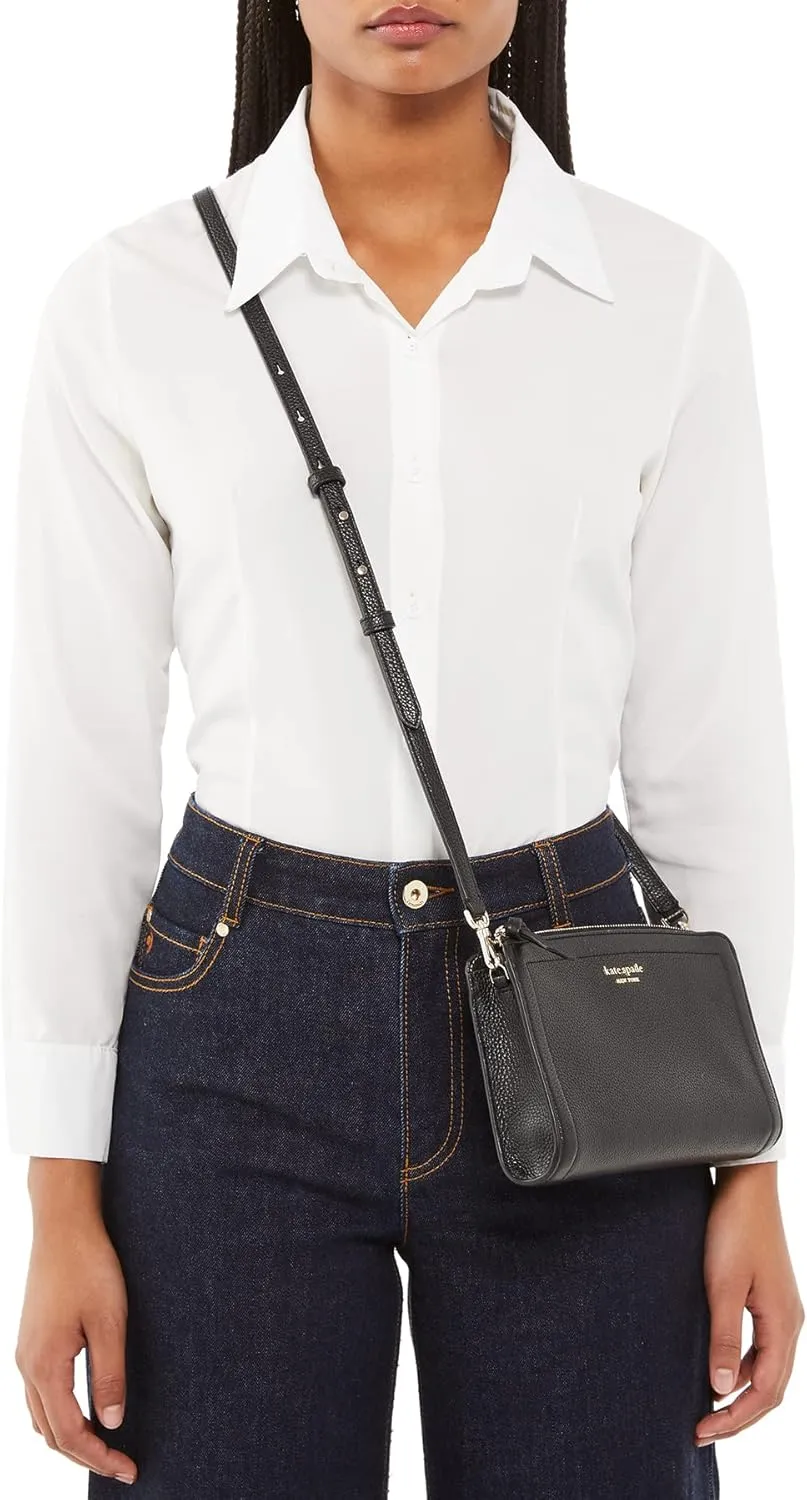 kate spade new york Women's Knott Pebbled Leather Small Crossbody