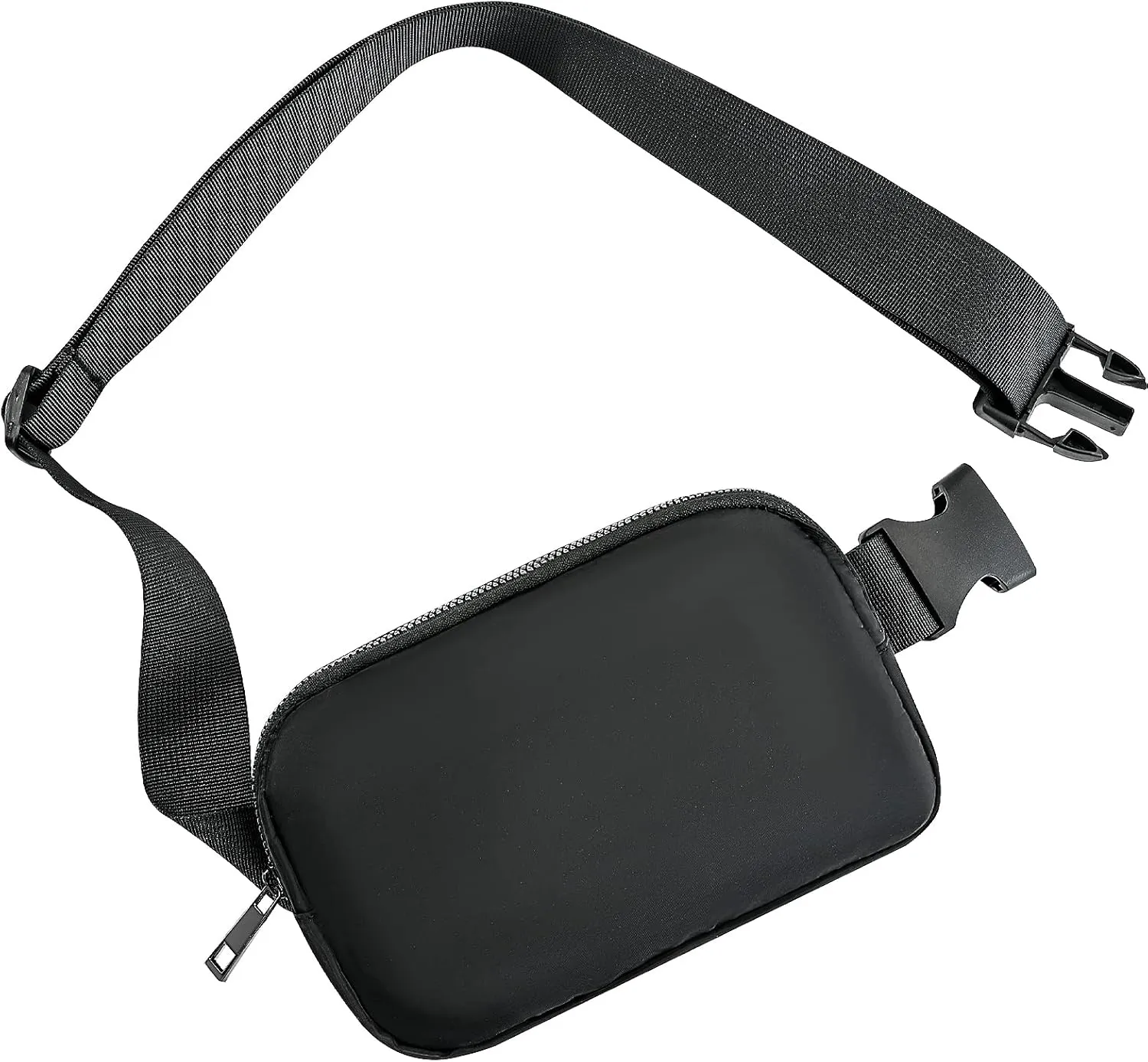 Kathylighting Belt Bag for Women Crossbody, Sling Bags Cross Body Bag Fanny Waist Packs Purses for Men, Adjustable Strap Small Chest Bag Front Sling Bags for Running Hiking Travelling Workout, Black