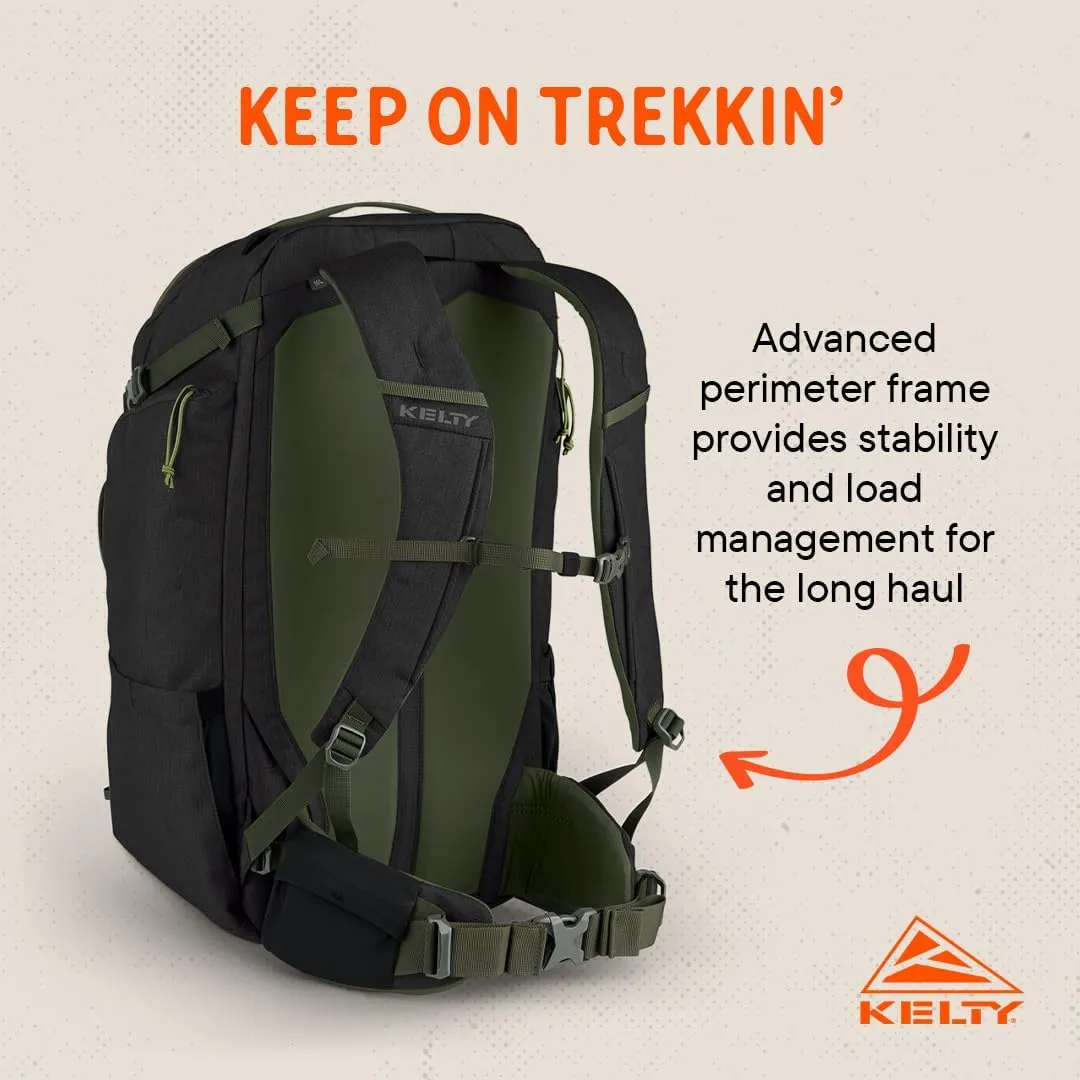 Kelty | Redwing Traveler Backpacks, Travel Pack for Adventure Travel | Burnt Olive & Black