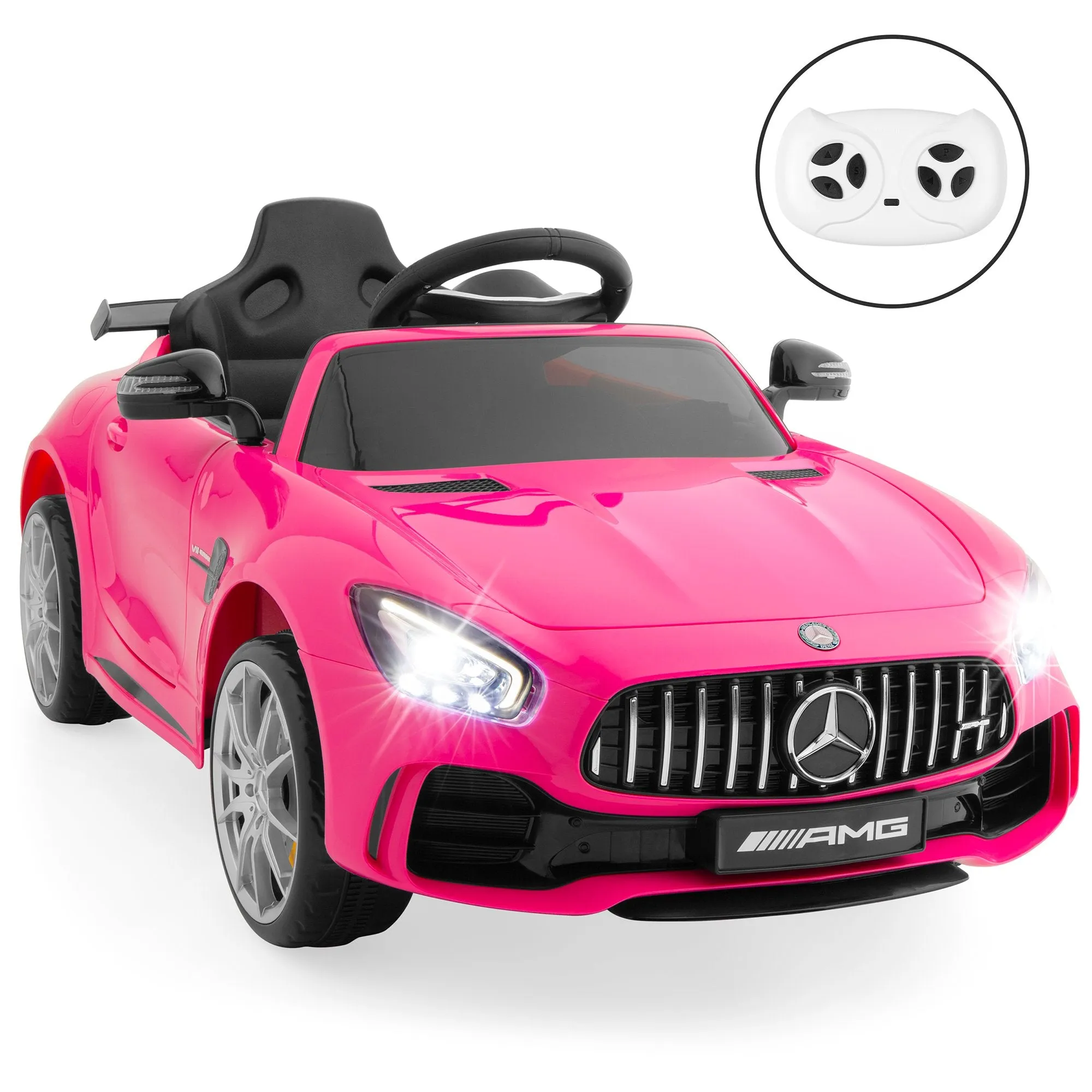 Kids 12V Officially Licensed Mercedes GTR Ride-On Car w/ Parent Control