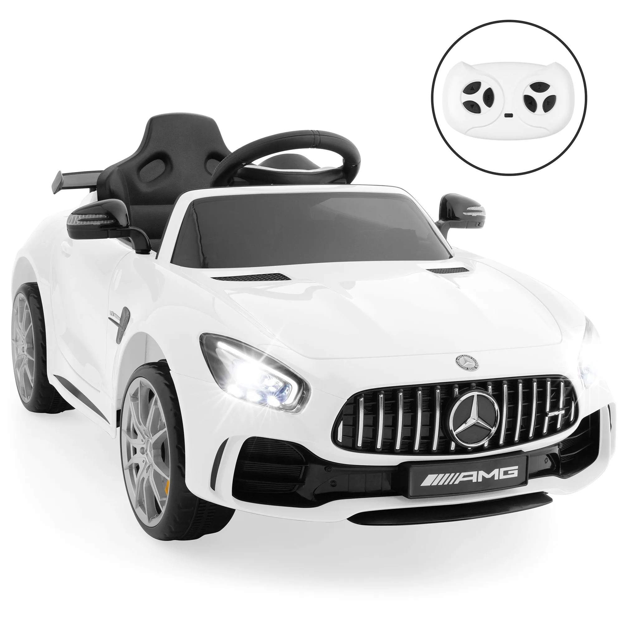 Kids 12V Officially Licensed Mercedes GTR Ride-On Car w/ Parent Control
