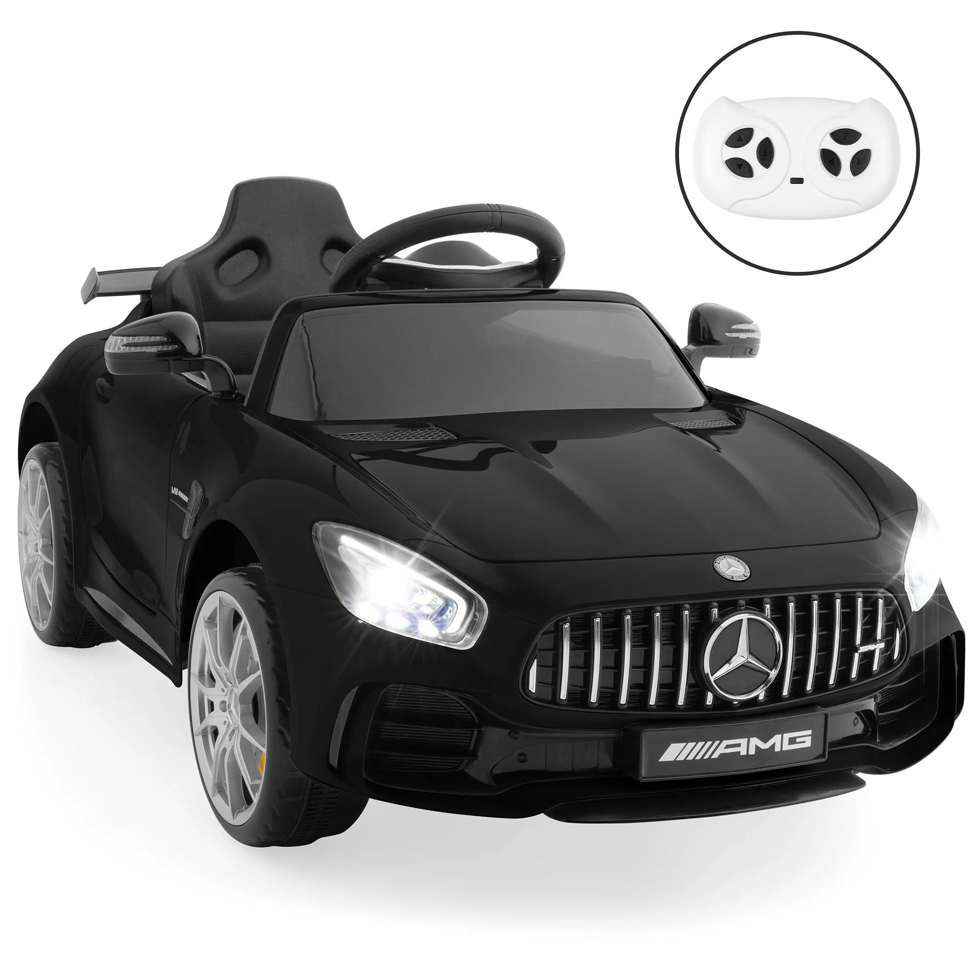 Kids 12V Officially Licensed Mercedes GTR Ride-On Car w/ Parent Control