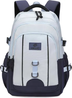 Kids Backpack for Boys & Girls, Middle School Backpacks, Elementary School Bookbag, Blue, L 12.59 W 7.87 H 18.89 inches