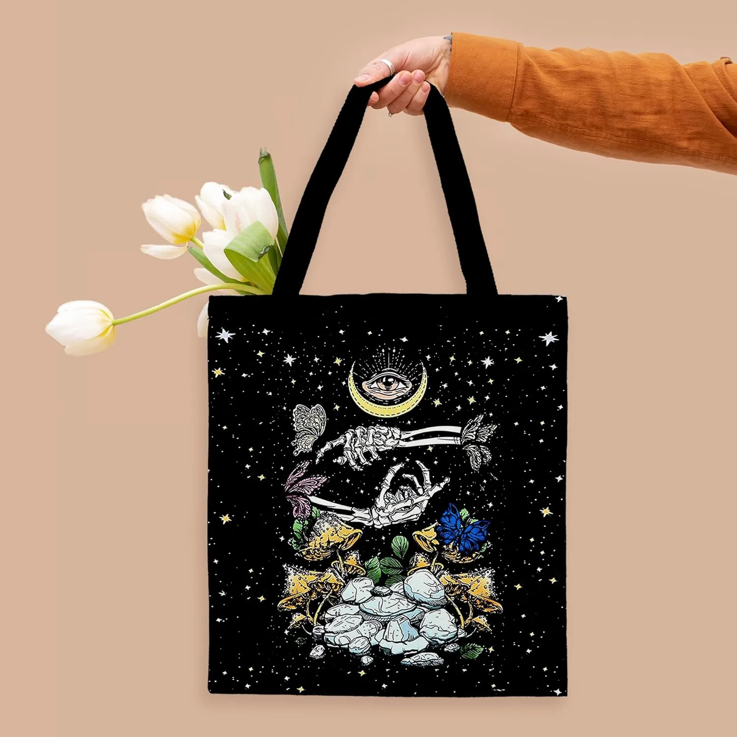 Kunlisa Dead Moth Tote - Goth Bag for Women