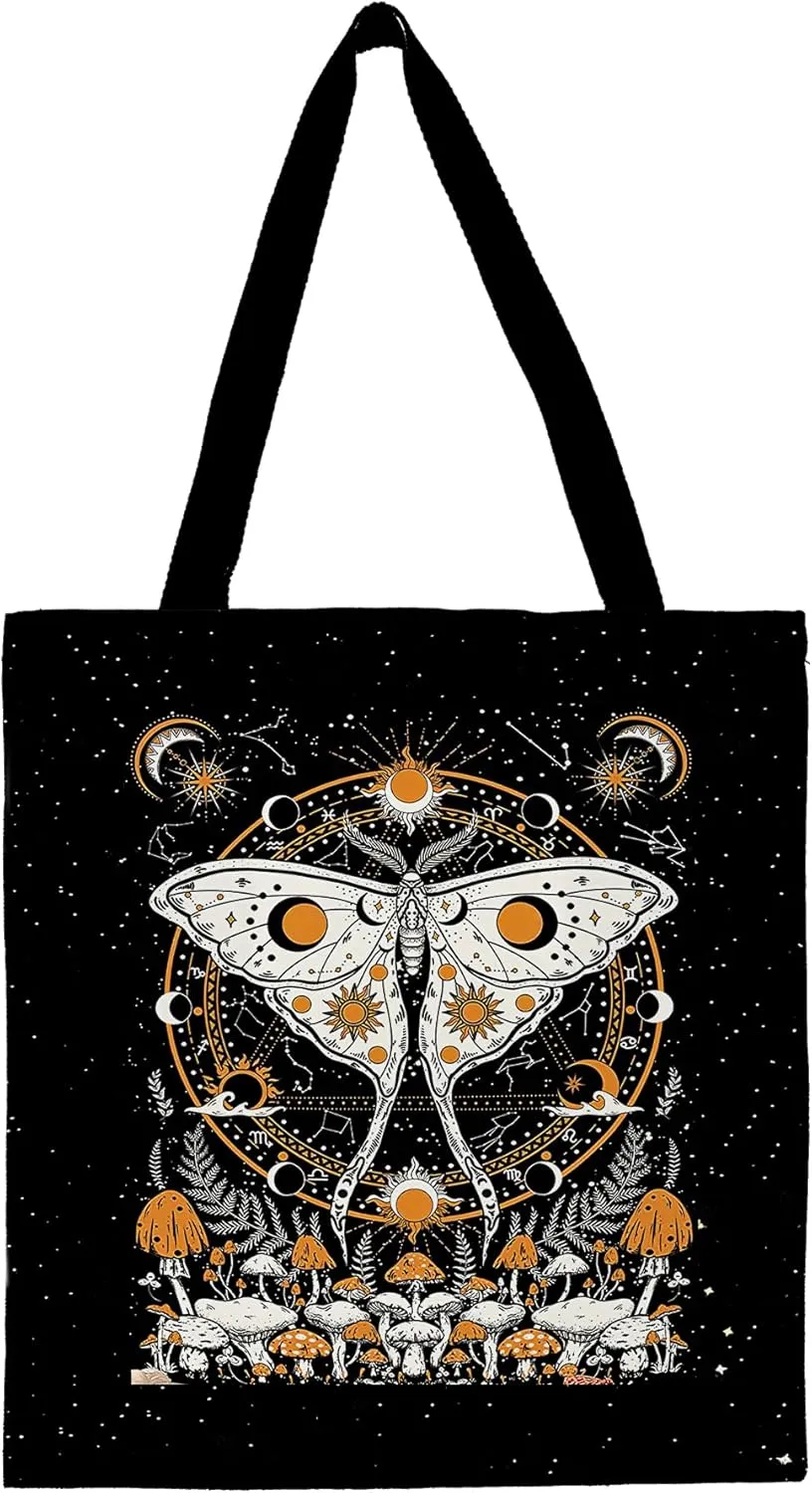 Kunlisa Dead Moth Tote - Goth Bag for Women