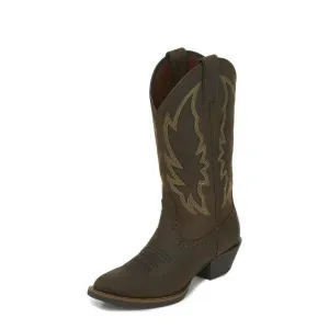 LADIES JUSTIN ROSELLA CHOCOLATE L2720 WESTERN BOOTS