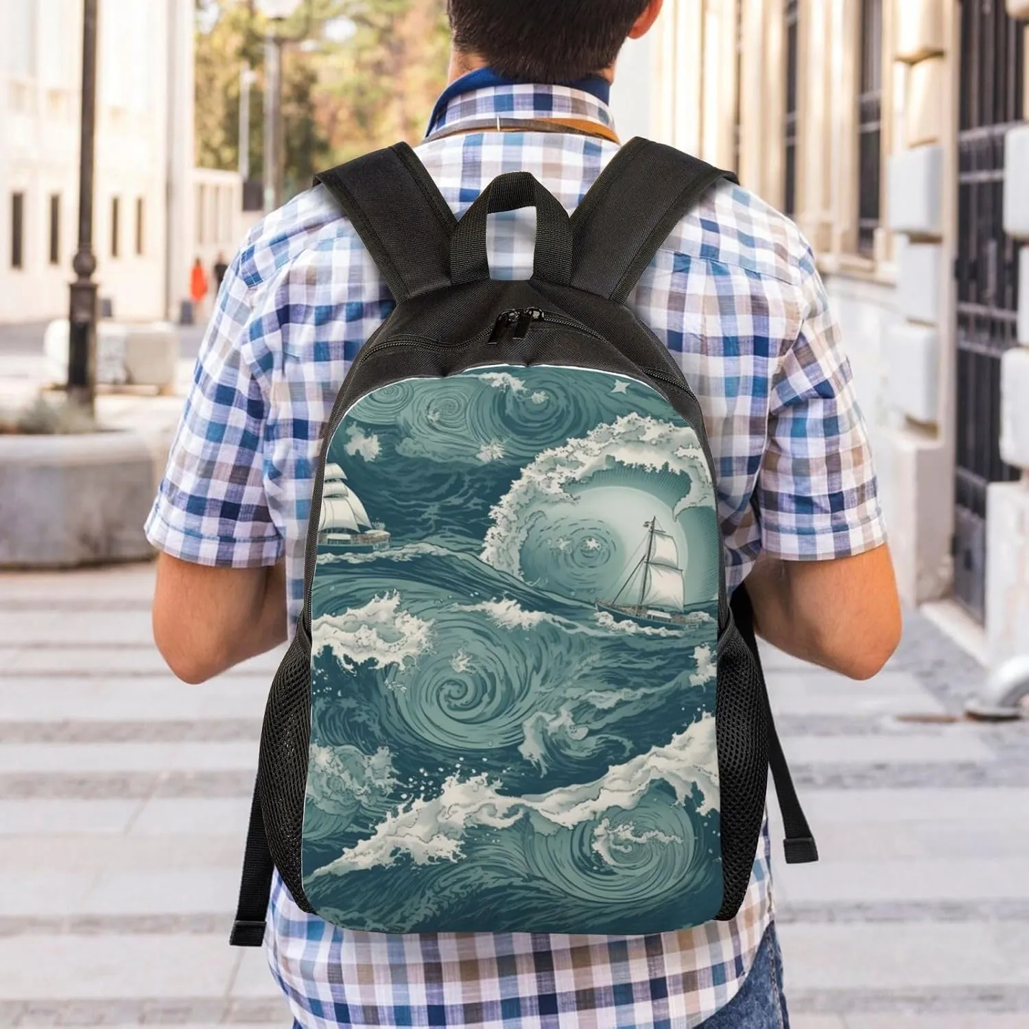 Laptop Backpack for Women Men Carry-on Backpack Sea Daypack Lightweight Travel Shoulder Bags