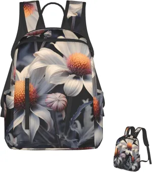Laptop Backpack Lightweight Travel Backpack Modern Floral Painting Computer Bag Hiking Daypack for Men Women