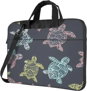 Laptop Bag Case Colorful Sea Animal Turtle Computer Messenger Shoulder Bag Laptop Sleeve Briefcase