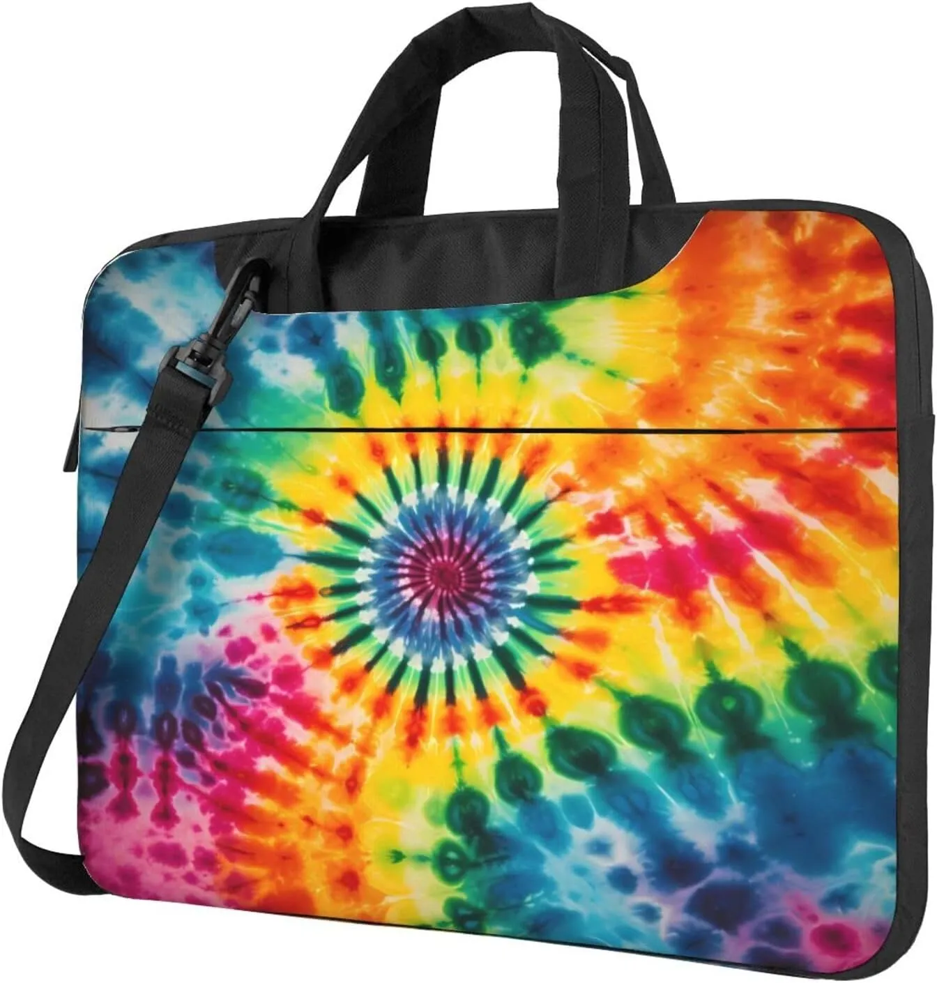 Laptop Bag Case Colorful Tie Dye Computer Messenger Shoulder Bag Laptop Sleeve Briefcase