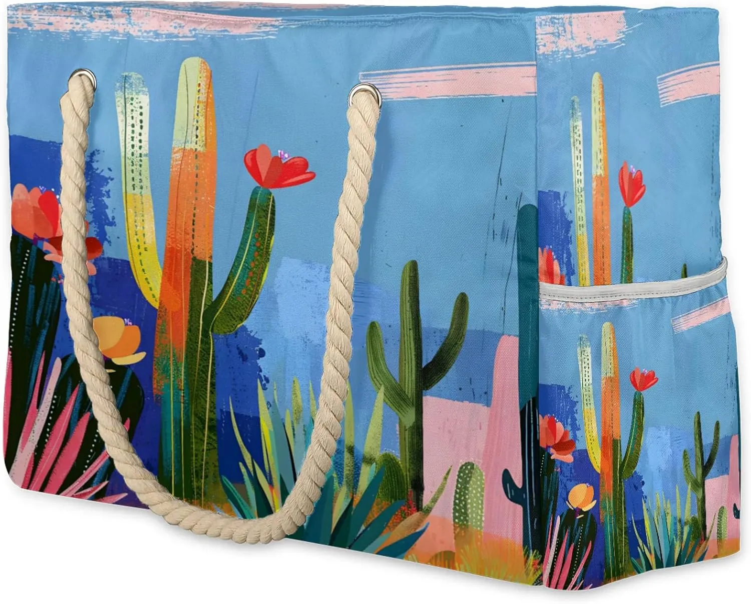Large Beach Bags for Women with Zipper Beach Tote Bag Waterproof Sandproof Gym Swim Pool Grocery Travel Bag